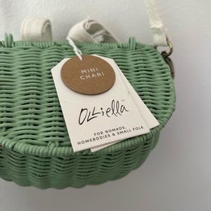 Olli Ella - Mini Chari basket, mint green